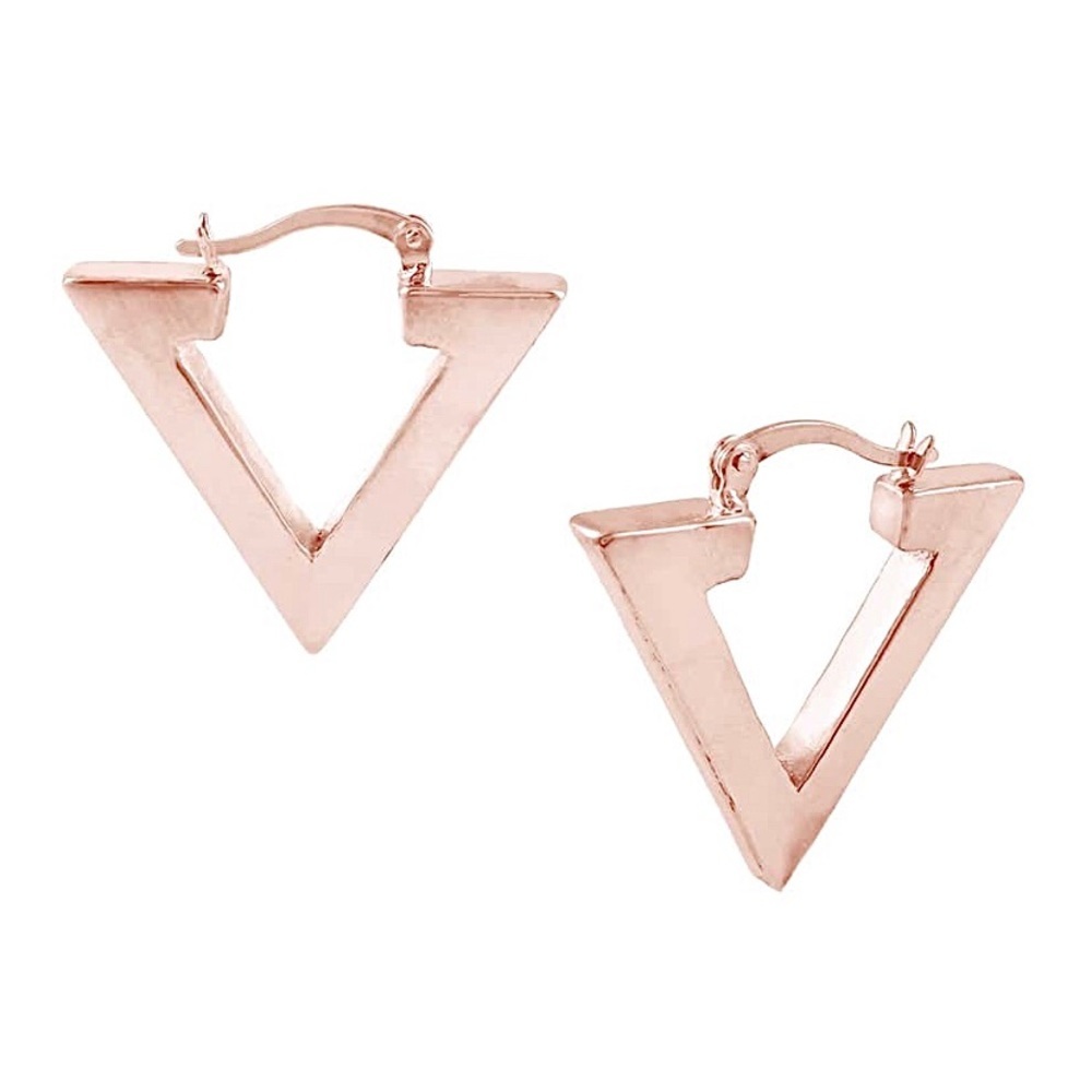 Savvy Cie 18k Rose Gold Plated Silver Earrings